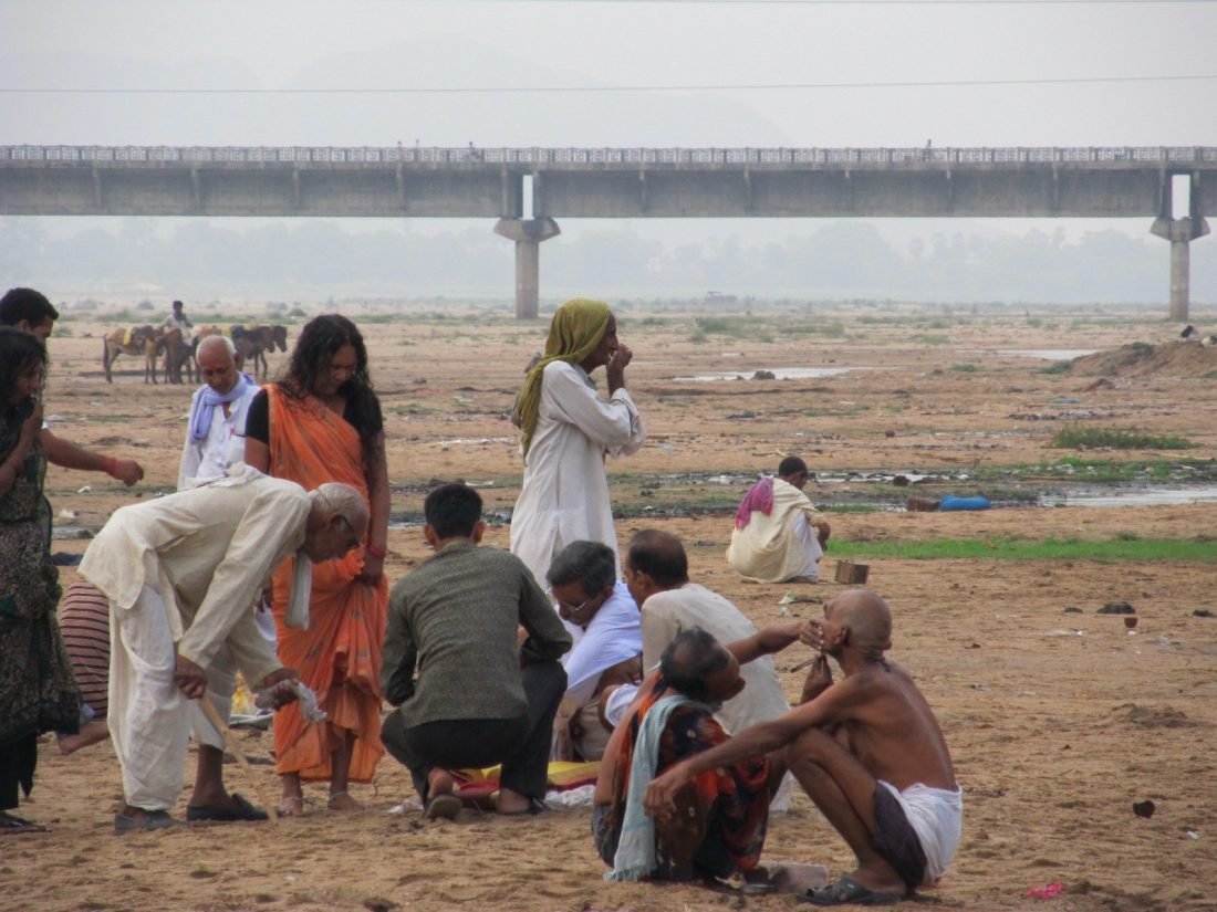 The Falgu River at Gaya where ancestral rites are performed